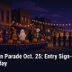 Fostoria News Nighttime Halloween parade with costumes and decorations in Fostoria.
